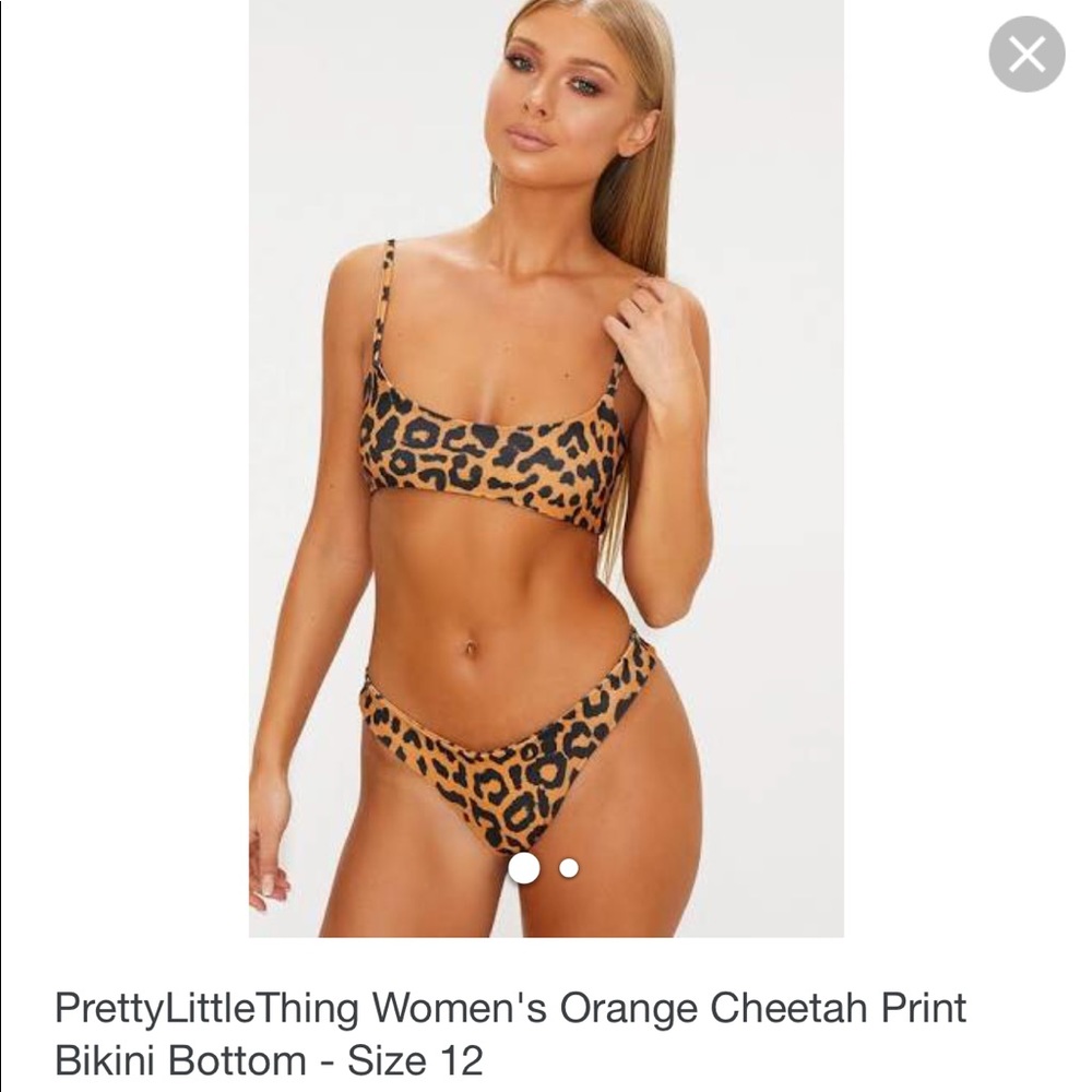 Women’s Orange cheetah print bottom